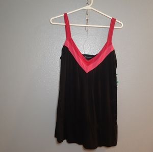 Red and black tank top